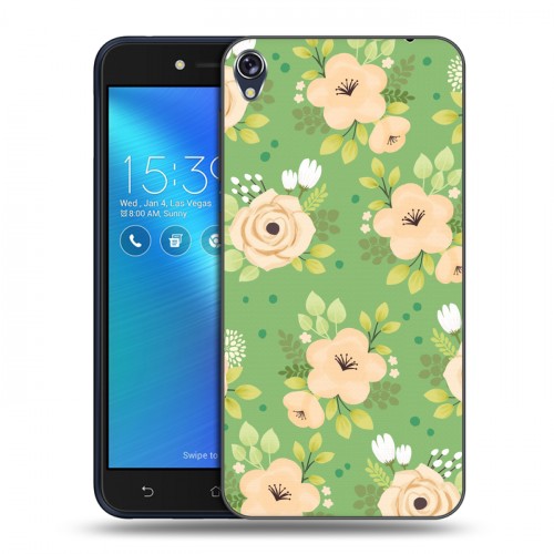 Дизайнерский силиконовый чехол для Asus ZenFone Live Причудливые цветы