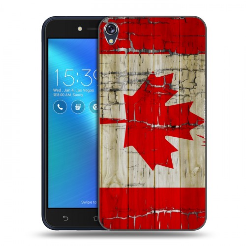 Дизайнерский силиконовый чехол для Asus ZenFone Live Флаг Канады