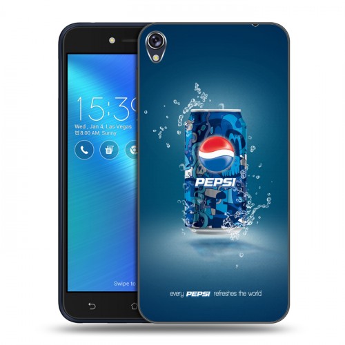Дизайнерский силиконовый чехол для Asus ZenFone Live Pepsi