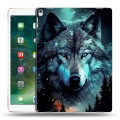 Дизайнерский пластиковый чехол для Ipad Pro 12.9 (2017) Волк и луна
