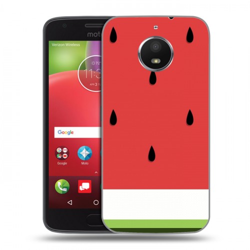 Дизайнерский силиконовый чехол для Motorola Moto E4 Plus Арбузы