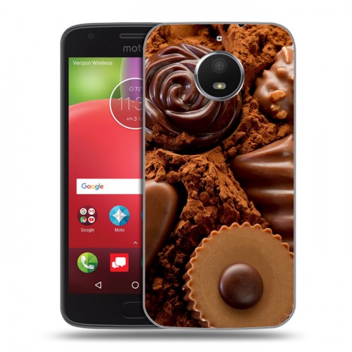 Дизайнерский силиконовый чехол для Motorola Moto E4 Plus Конфеты
