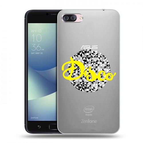 Полупрозрачный дизайнерский пластиковый чехол для Asus ZenFone 4 Max Прозрачные надписи 1