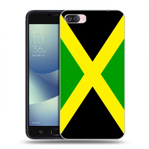 Дизайнерский пластиковый чехол для Asus ZenFone 4 Max Флаг Ямайки