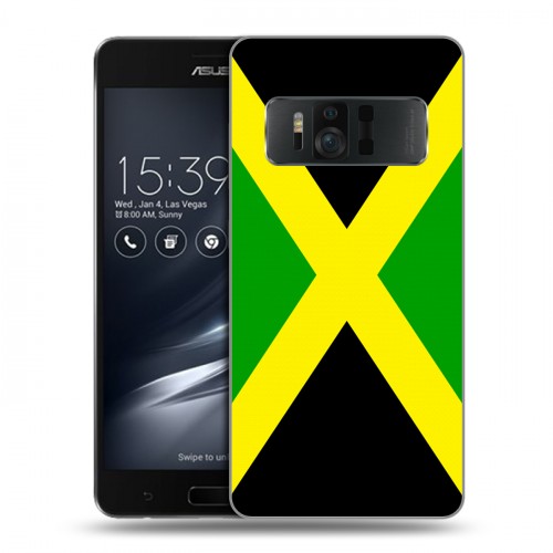 Дизайнерский силиконовый чехол для ASUS ZenFone AR Флаг Ямайки