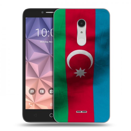 Дизайнерский силиконовый чехол для Alcatel A3 XL Флаг Азербайджана