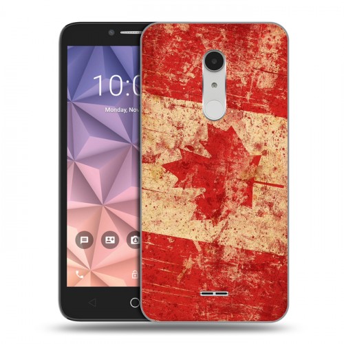 Дизайнерский силиконовый чехол для Alcatel A3 XL Флаг Канады