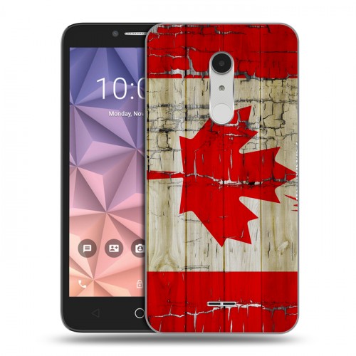 Дизайнерский силиконовый чехол для Alcatel A3 XL Флаг Канады