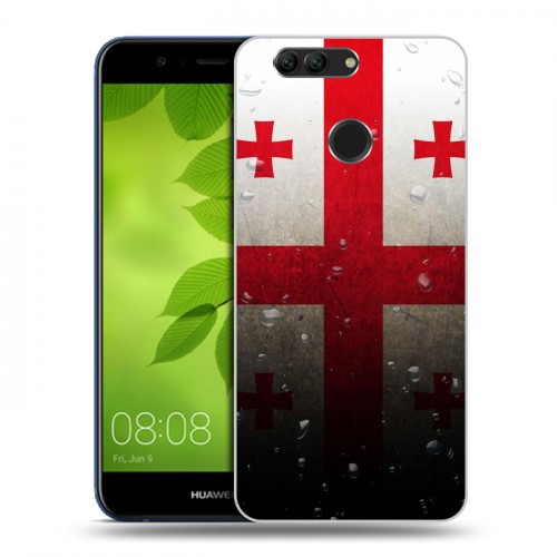 Дизайнерский пластиковый чехол для Huawei Nova 2 Plus Флаг Грузии