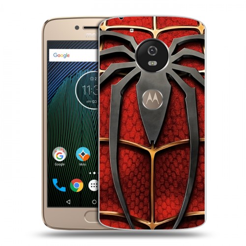 Дизайнерский пластиковый чехол для Motorola Moto G5s Человек-паук