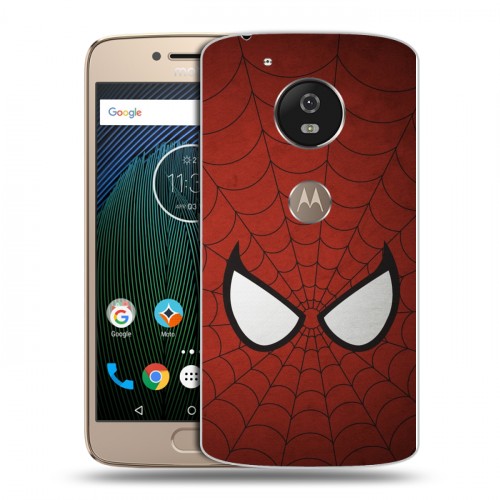 Дизайнерский силиконовый чехол для Motorola Moto G5s Человек-паук