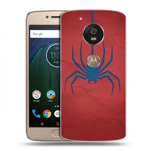 Дизайнерский силиконовый чехол для Motorola Moto G5s Человек-паук