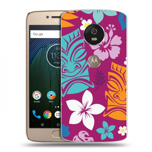 Дизайнерский силиконовый чехол для Motorola Moto G5s Гавайские Шаблоны