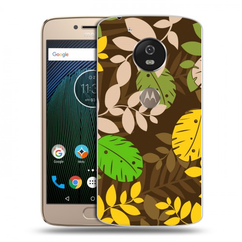 Дизайнерский силиконовый чехол для Motorola Moto G5s Заросли папоротника