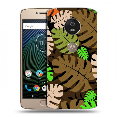 Дизайнерский силиконовый чехол для Motorola Moto G5s Заросли папоротника