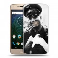 Дизайнерский силиконовый чехол для Motorola Moto G5s Юрий Гагарин