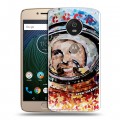 Дизайнерский пластиковый чехол для Motorola Moto G5s Юрий Гагарин