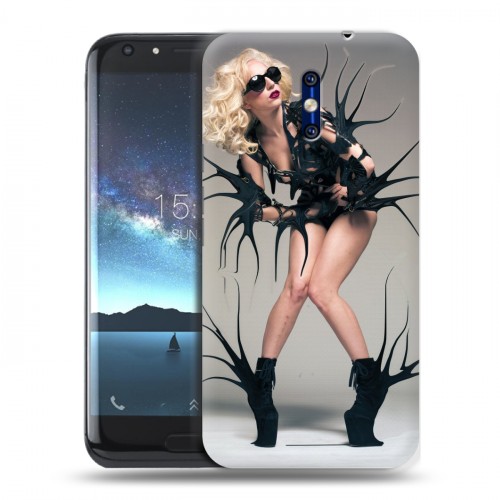 Дизайнерский силиконовый чехол для Doogee BL5000 Леди Гага