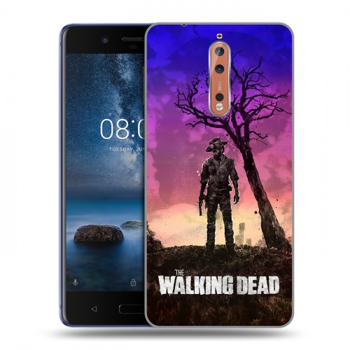 Дизайнерский пластиковый чехол для Nokia 8 Ходячие Мертвецы
