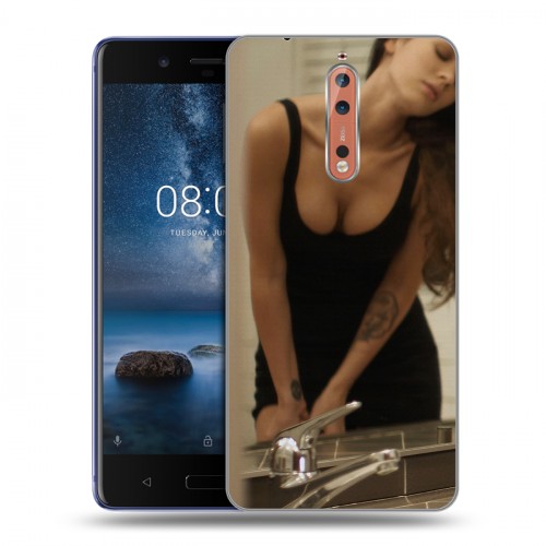 Дизайнерский пластиковый чехол для Nokia 8 меган фокс