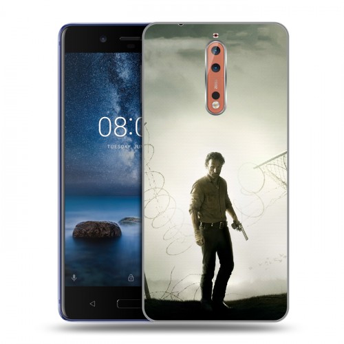 Дизайнерский пластиковый чехол для Nokia 8 Ходячие мертвецы
