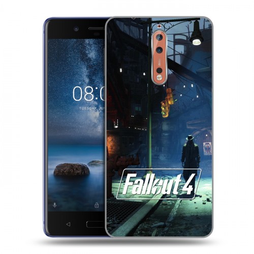 Дизайнерский пластиковый чехол для Nokia 8 Fallout