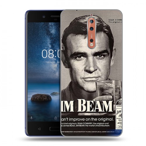 Дизайнерский пластиковый чехол для Nokia 8 Jim Beam