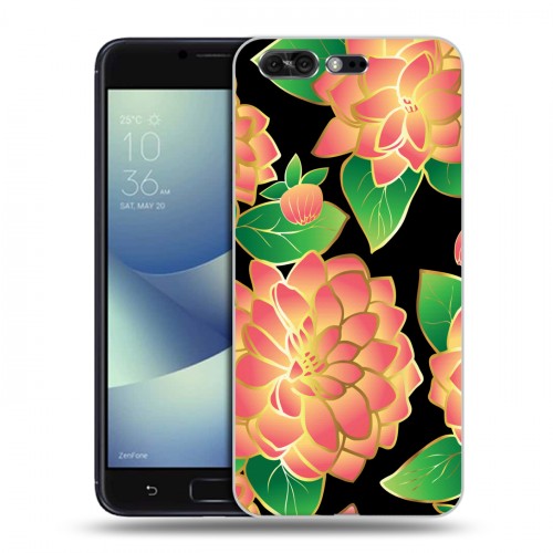 Дизайнерский силиконовый чехол для ASUS ZenFone 4 Pro Люксовые цветы