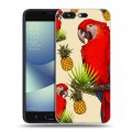 Дизайнерский силиконовый чехол для ASUS ZenFone 4 Pro Птицы и фрукты
