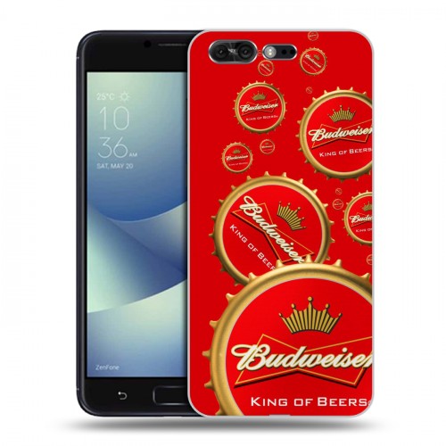 Дизайнерский силиконовый чехол для ASUS ZenFone 4 Pro Budweiser