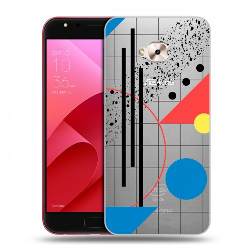 Полупрозрачный дизайнерский пластиковый чехол для ASUS ZenFone 4 Selfie Pro Абстракции 3