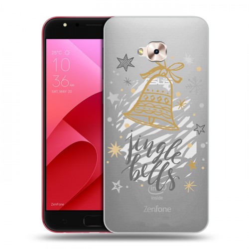 Полупрозрачный дизайнерский пластиковый чехол для ASUS ZenFone 4 Selfie Pro Новый год