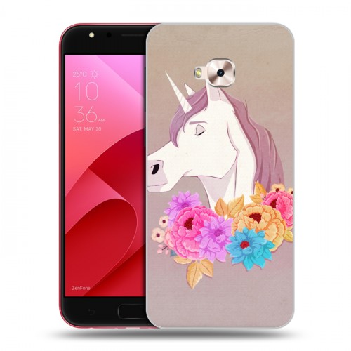 Дизайнерский пластиковый чехол для ASUS ZenFone 4 Selfie Pro Животные с цветами