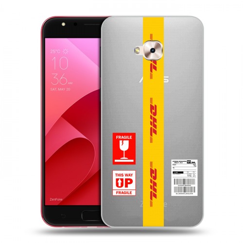 Полупрозрачный дизайнерский пластиковый чехол для ASUS ZenFone 4 Selfie Pro DHL