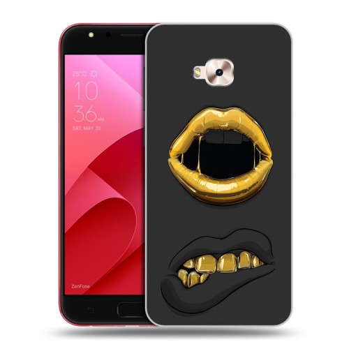 Дизайнерский пластиковый чехол для ASUS ZenFone 4 Selfie Pro Черное золото