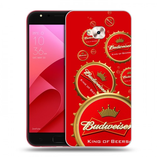 Дизайнерский пластиковый чехол для ASUS ZenFone 4 Selfie Pro Budweiser