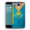 Дизайнерский пластиковый чехол для Doogee Y6 Флаг Казахстана