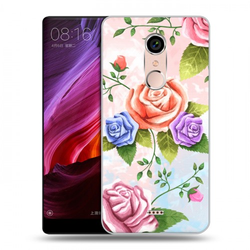 Дизайнерский силиконовый чехол для BQ Strike Selfie Max Романтик цветы