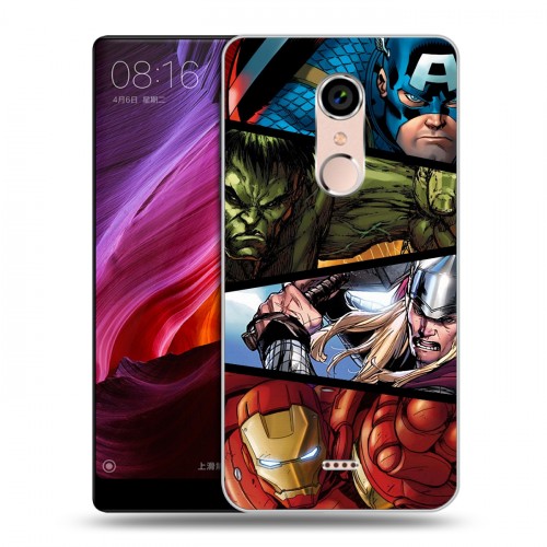 Дизайнерский силиконовый чехол для BQ Strike Selfie Max Мстители
