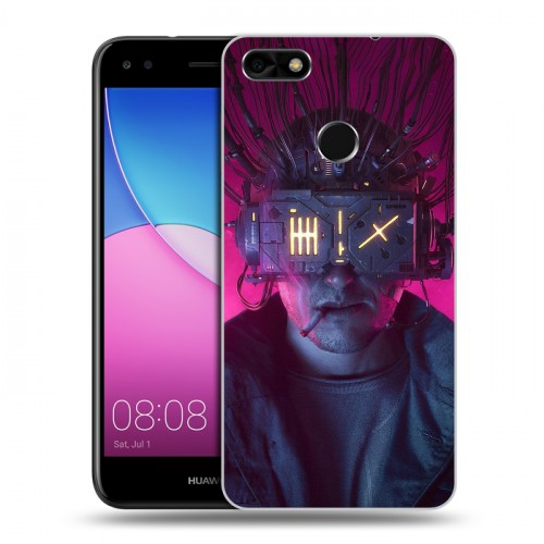 Дизайнерский пластиковый чехол для Huawei Nova Lite (2017) Cyberpunk 2077