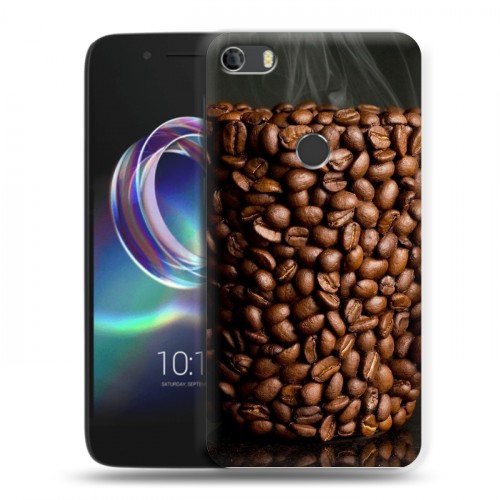Дизайнерский силиконовый чехол для Alcatel Idol 5 Кофе напиток