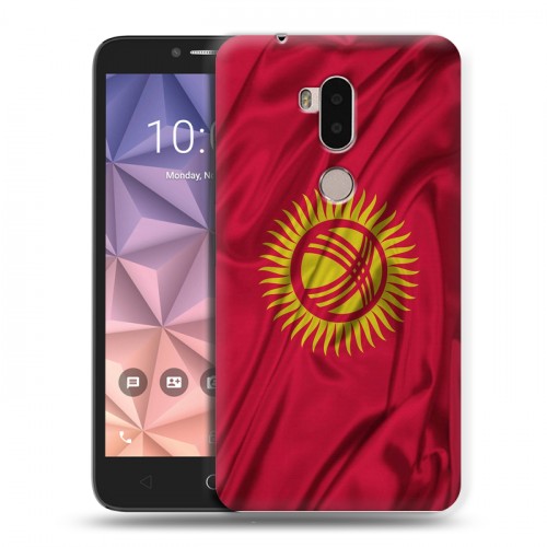 Дизайнерский силиконовый чехол для Alcatel A7 XL Флаг Киргизии