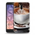 Дизайнерский силиконовый чехол для Alcatel A7 XL Кофе напиток