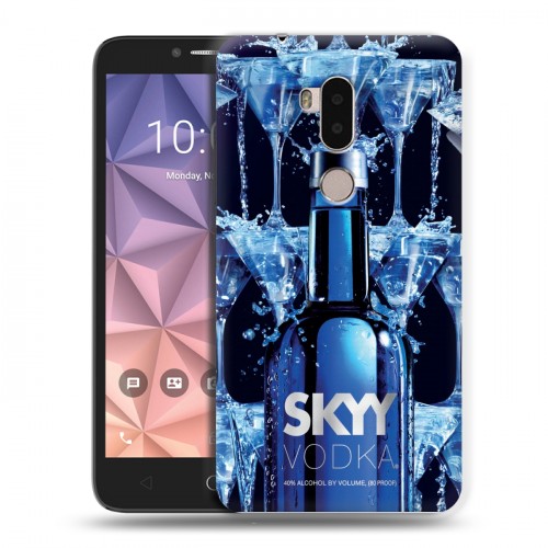 Дизайнерский силиконовый чехол для Alcatel A7 XL Skyy Vodka