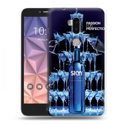 Дизайнерский силиконовый чехол для Alcatel A7 XL Skyy Vodka