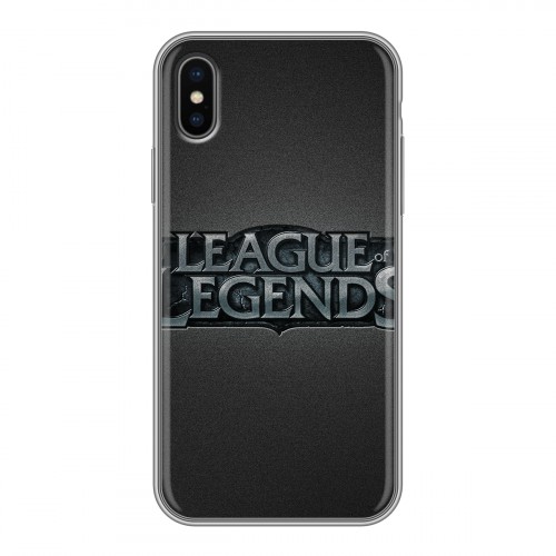 Дизайнерский силиконовый чехол для Iphone x10 League of Legends