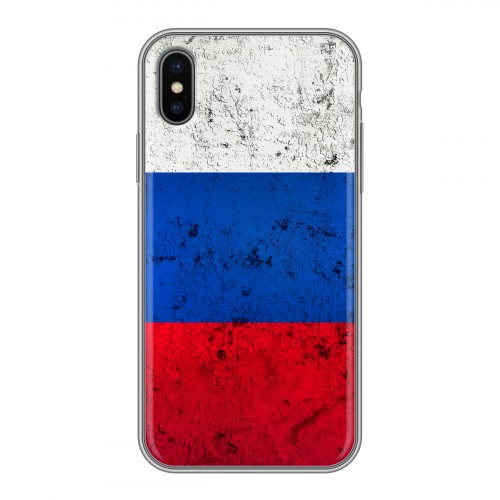 Дизайнерский силиконовый чехол для Iphone x10 Россия