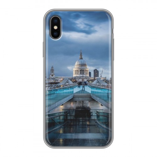 Дизайнерский силиконовый чехол для Iphone x10 Лондон