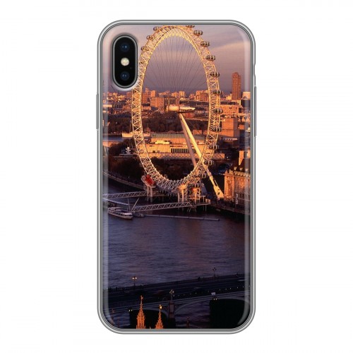 Дизайнерский силиконовый чехол для Iphone x10 Лондон