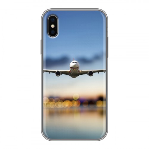 Дизайнерский силиконовый чехол для Iphone x10 самолеты